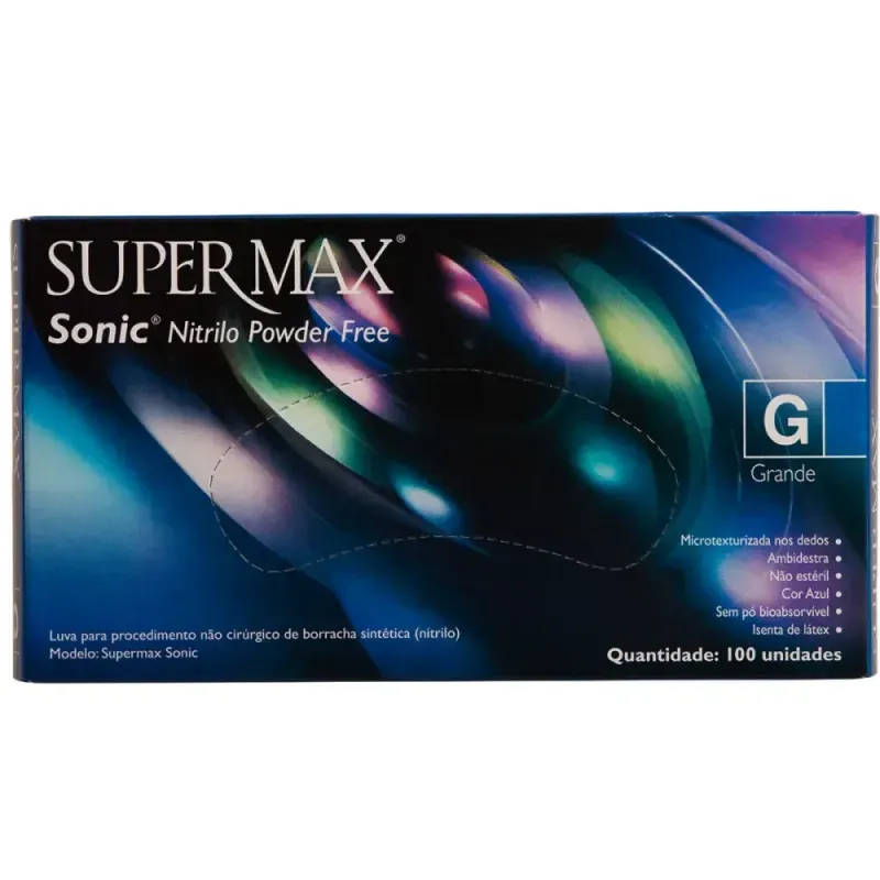 Luva-Nitrilica-Azul-Cobalto-G-com 100-pecas-SuperMax