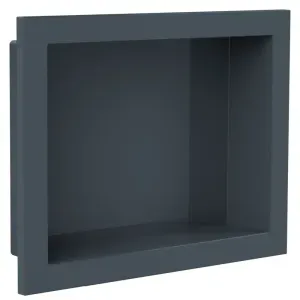 Nicho de Banheiro para Embutir Cinza Chumbo 30x40cm Arquitech