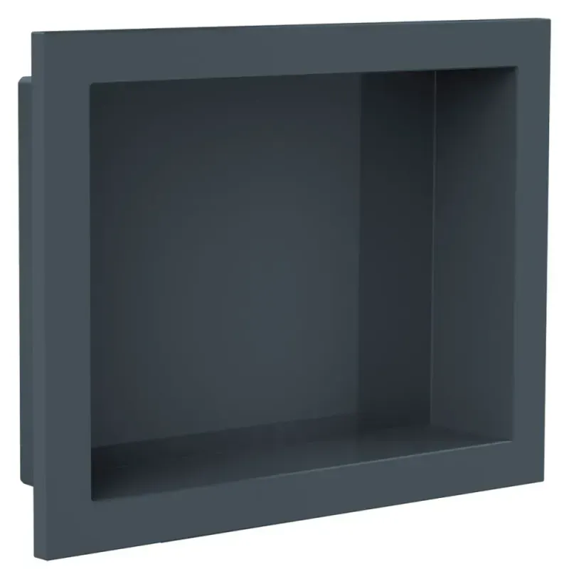 Nicho-de-Banheiro-para-Embutir Cinza-Chumbo 30x40cm-Arquitech