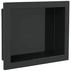 Nicho de Banheiro para Embutir Preto 30x40cm Arquitech