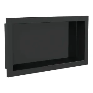 Nicho de Banheiro para Embutir Preto 30x60cm Arquitech