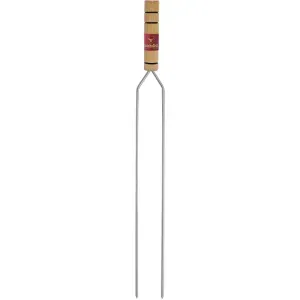 Espeto Gaúcho em Aço Cromado Duplo 85cm Grilazer