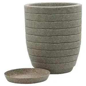 Vaso Relevo em Granito Pedra 30 x 40cm 20L Vasart