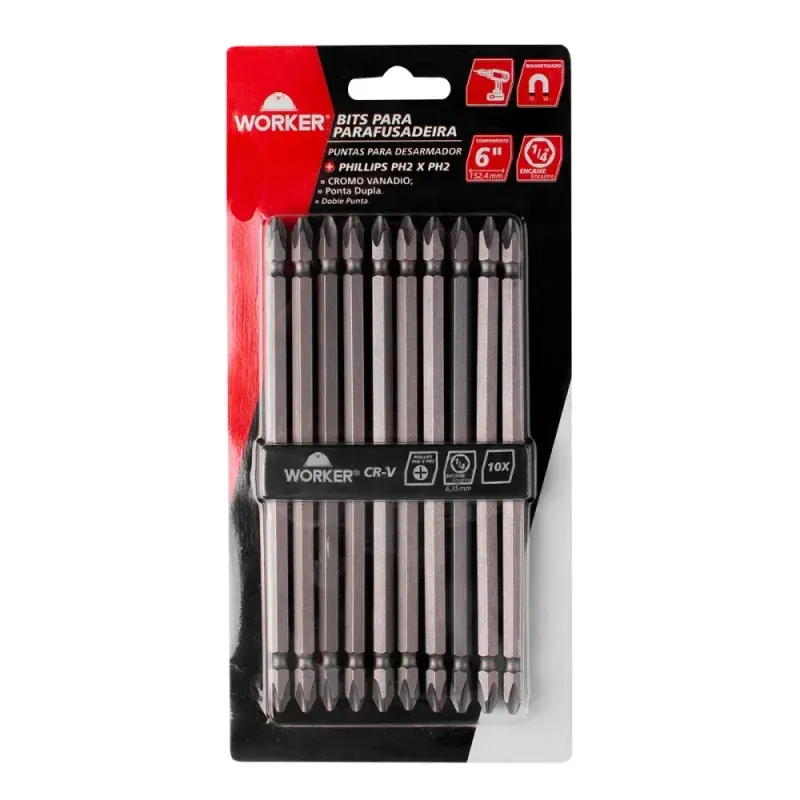 Bits-para-Parafusadeira-Phillips-PH2-6----1524mm-Worker