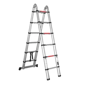 Escada Telescópica Dupla 2x8 16 Degraus 5m Worker