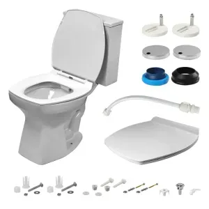 Bacia com Caixa Acoplada 6 Litros e Kit de Instalação Liege