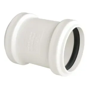 Luva de Correr para Tubo Esgoto 75mm Branco Plastilit