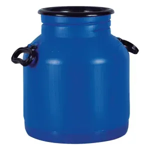 Galão para Leite de Plástico Azul 30L Injesul
