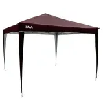 Gazebo-Dobravel-Marrom-com-Pes-de-Aluminio-3m-x-3m-Kala