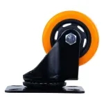 Rodizio-Giratorio-Poliuretano-40mm-Laranja-Worker