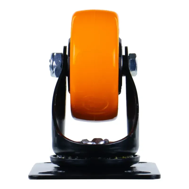Rodizio-Giratorio-Poliuretano-40mm-Laranja-Worker
