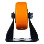 Rodizio-Fixo-Poliuretano-40mm-Laranja-Worker