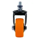 Rodizio-Parafuso-Poliuretano-40mm-Laranja-Worker