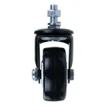 Rodizio-Parafuso-de-Poliuretano-75mm-Preto-Worker