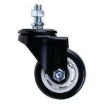 Rodizio-Parafuso-de-Poliuretano-75mm-Preto-Worker