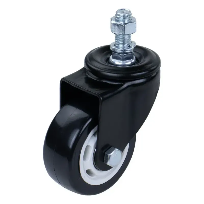 Rodizio-Parafuso-de-Poliuretano-100mm-Preto-Worker
