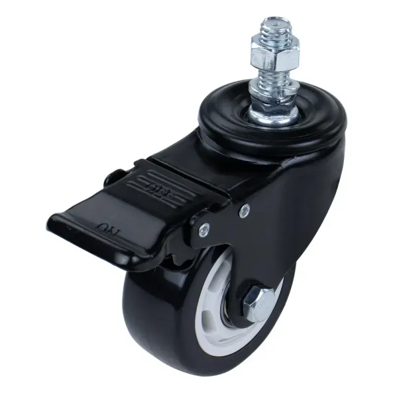 Rodizio-Parafuso-com-Freio-Poliuretano-150mm-Preto-Worker