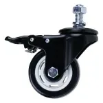 Rodizio-Parafuso-com-Freio-Poliuretano-150mm-Preto-Worker