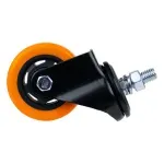 Rodizio-Parafuso-Poliuretano-100mm-Laranja-Worker