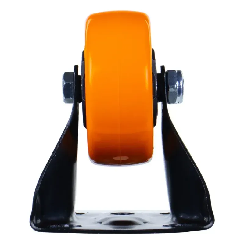 Rodizio-Fixo-Poliuretano-125mm-Laranja-Worker