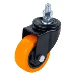 Rodizio-Parafuso-Poliuretano-125mm-Laranja-Worker