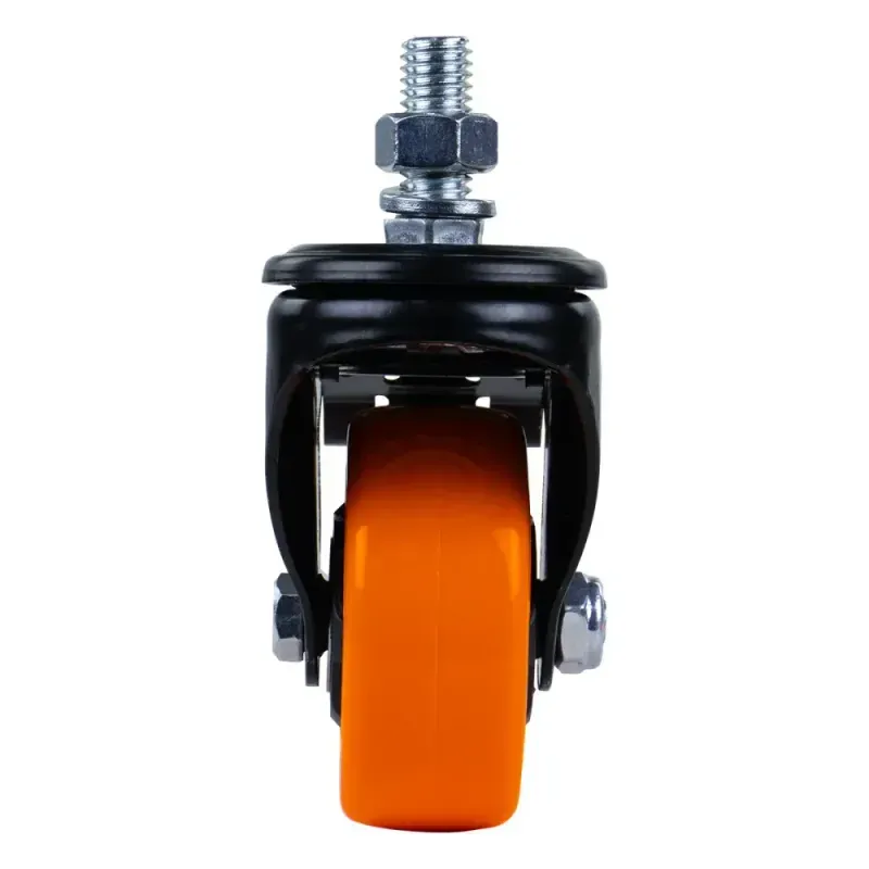 Rodizio-Parafuso-Poliuretano-com-Freio-125mm-Laranja-Worker