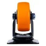 Rodizio-Giratorio-Poliuretano-150mm-Laranja-Worker