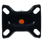 Rodizio-Fixo-Poliuretano-150mm-Laranja-Worker