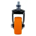 Rodizio-Parafuso-Poliuretano-150mm-Laranja-Worker