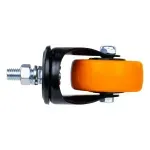 Rodizio-Parafuso-Poliuretano-150mm-Laranja-Worker