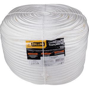 Corda Trançada Nat Polipropileno Virgem 14X220M Rolo Collins