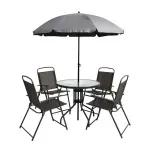 Conjunto-para-Jardim-Mesa-Tampo-de-Vidro-Cadeiras-e-Ombrelone-Kala
