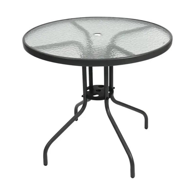 Conjunto-para-Jardim-Mesa-Tampo-de-Vidro-Cadeiras-e-Ombrelone-Kala