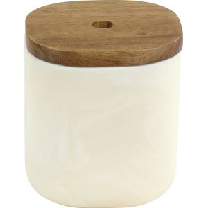 Porta Algodão em Plástico Branco Kala