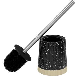 Escova para Vaso Sanitário em Cerâmica Preto Kala