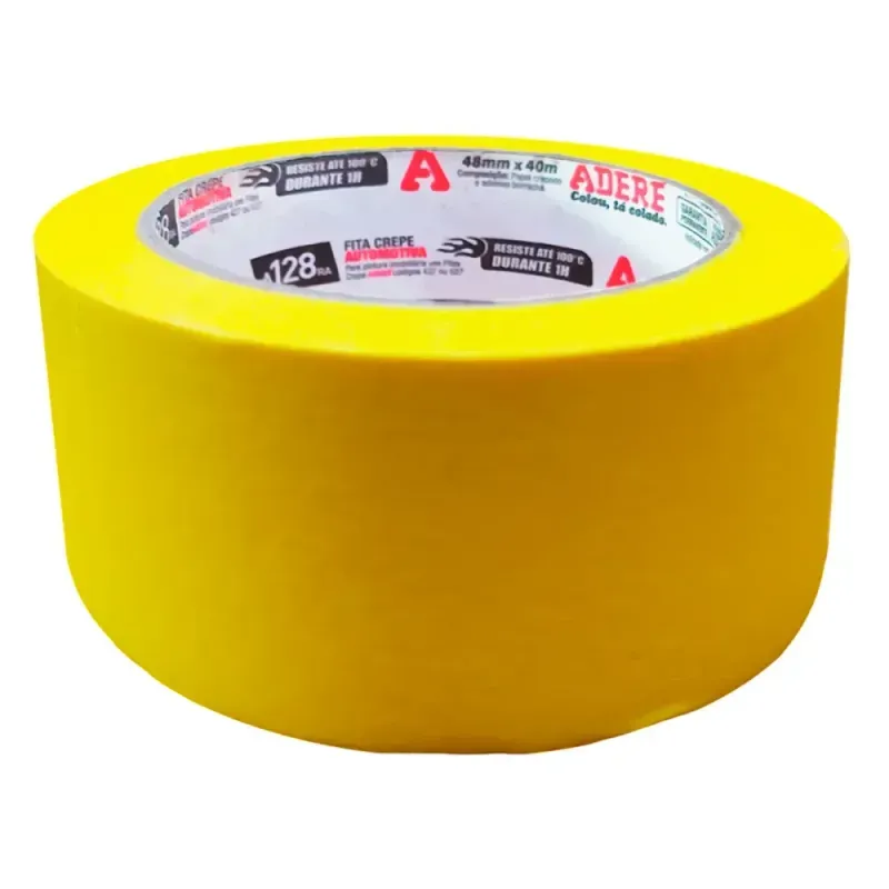 FITA-CREPE-AUTO-A128-AMARELA-48MMX40M