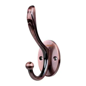 Gancho de Parede Duplo - Cor Cobre Antigo Worker