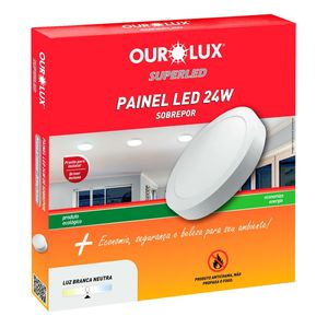 PAINEL LED REDONDO SOBREP 24W 4000K BIV