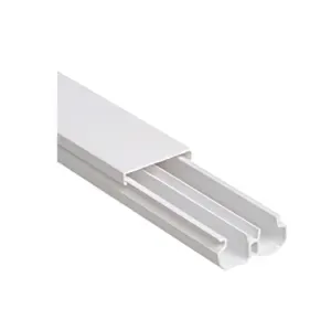 Canaleta com Divisória de Fita 20X10X2m Branco Ilumi