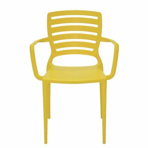 Cadeira Sofia com braço Amarelo TRAMONTINA