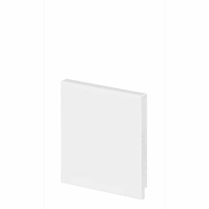 Rodapé Slim Liso 2,40M 100X10Mm Branco Arquitech