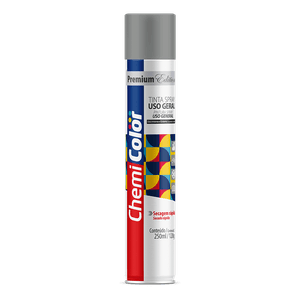 Tinta Spray Uso Geral 250ml/120g Cinza Escuro Chemicolor