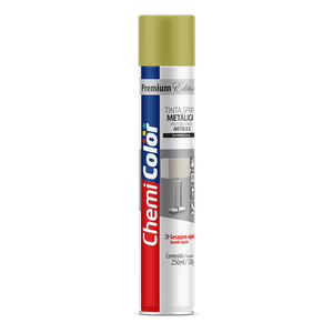 Tinta Spray Metálica 250ml/120g Ouro Chemicolor
