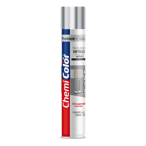 Tinta Spray Metálica 250ml/120g Cromada CHEMICOLOR
