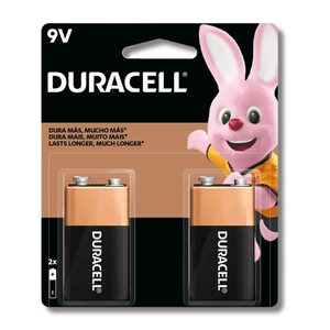 Bateria Alcalina 9V 2Peças Duracell