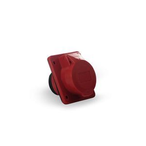 Tomada Embutir 3P+T 16A 380/415V Vermelho Soprano