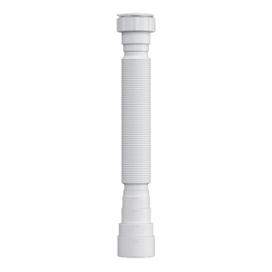 Sifão Sanfonado Universal de Plástico Branco 30cm Herc