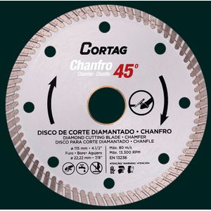 Disco Diamantado Turbo 115mm Cortag
